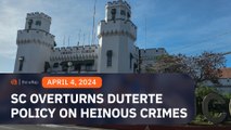 Supreme Court overturns Duterte: Heinous crimes convicts can get GCTA