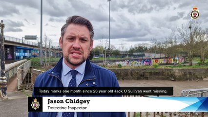 Jack O’Sullivan: Family issue appeal after 23-year-old son remains missing after one month in Bristol