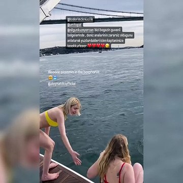 Boğaz'da denize giren Aleyna Tilki ve Serel Yereli akıntıya kapıldı