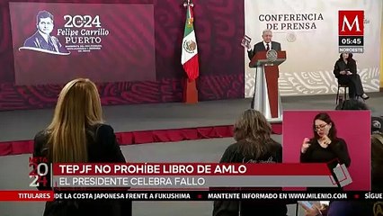TEPJF no prohíbe el libro 'Gracias' de AMLO