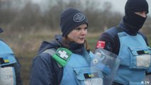 Ukraine war: Female volunteers help clear landmines