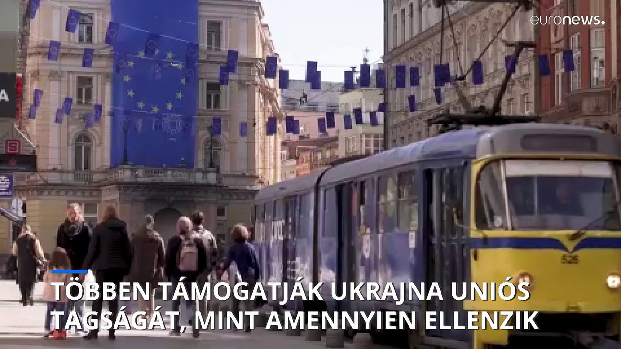 Az IPSOS/Euronews exkluzív felmérése szerint az uniós választók 45 százaléka támogatja Ukrajna uniós csatlakozását