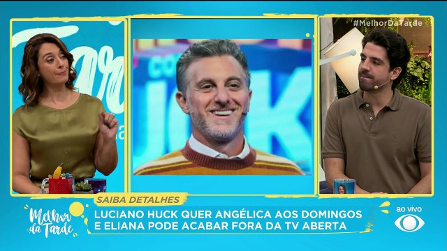 Luciano Huck tenta colocar Angélica nos domingos | Melhor da Tarde