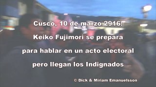 Peru-Cusco-2016: La contramanifestación en contra la visita de Keiko Fujimori