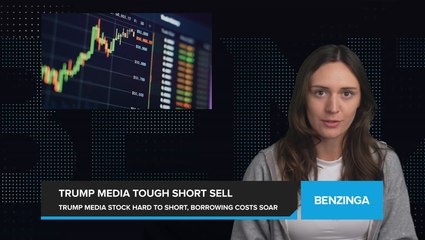 Trump Media Stock Toughest to Short Sell with Skyrocketing Borrowing Costs