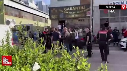 Bursa'da kargocular ile müşteriler birbirlerine girdi