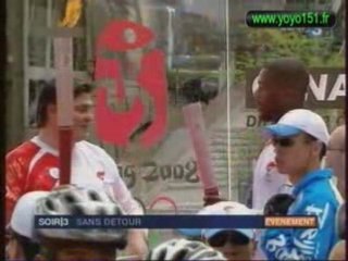 Olympic torch off by chinese terrorist