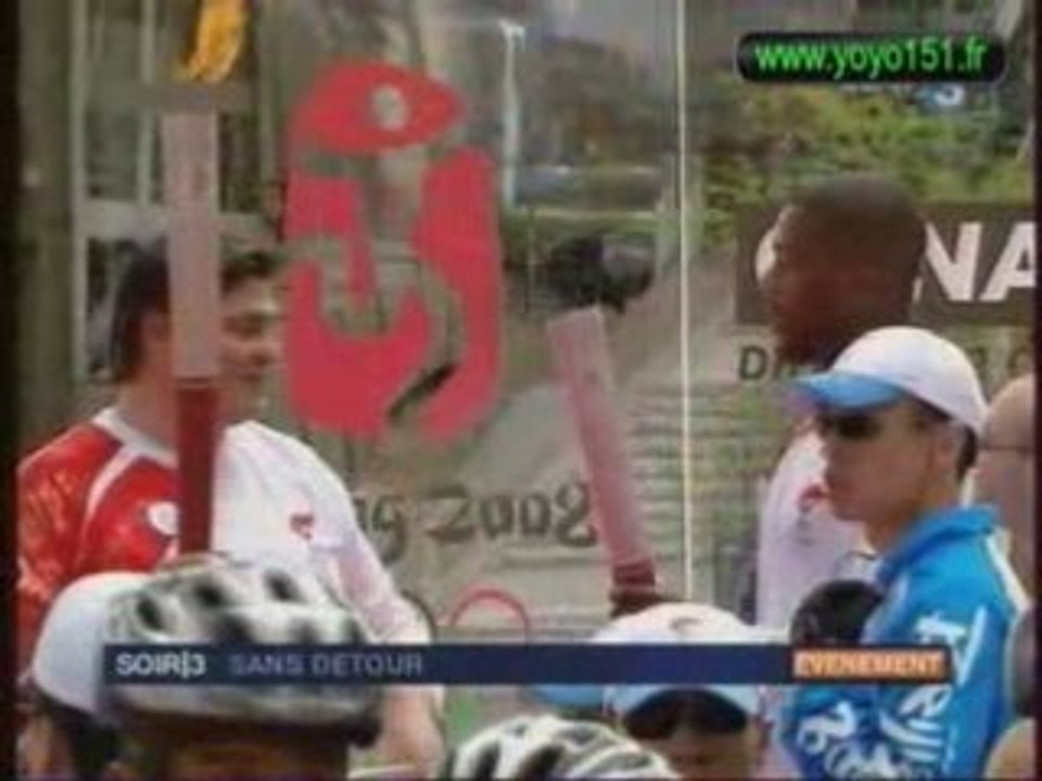 Olympic torch off by chinese terrorist