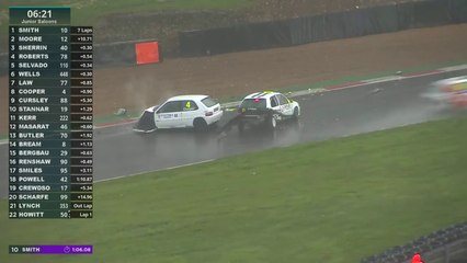 Junior Saloon Car Championship 2024 Brands Hatch Race 2 Wells Cooper Big Crash