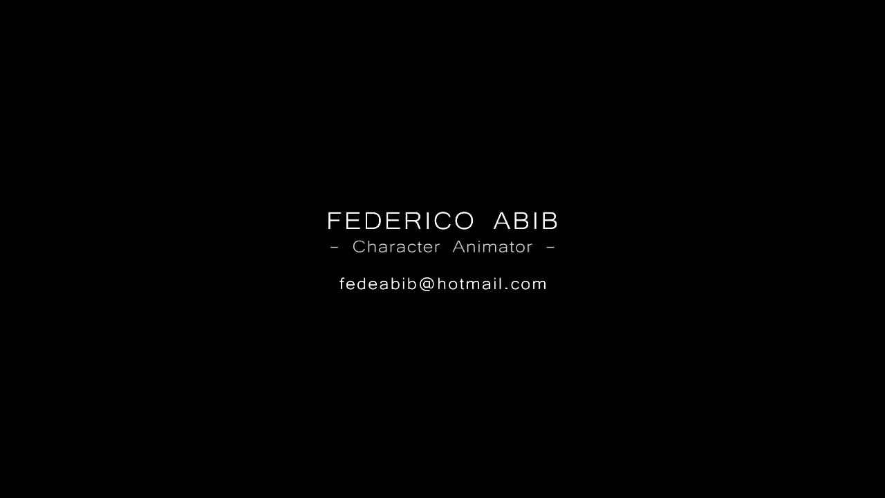Federico Abib - AnimatioN Reel 2015