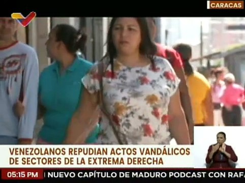 Pueblo venezolano repudia los actos fascistas de la extrema derecha en nuestro país