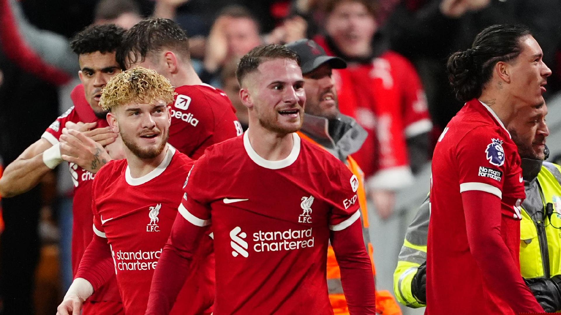 Liverpool hold off Sheffield United to go top of the league