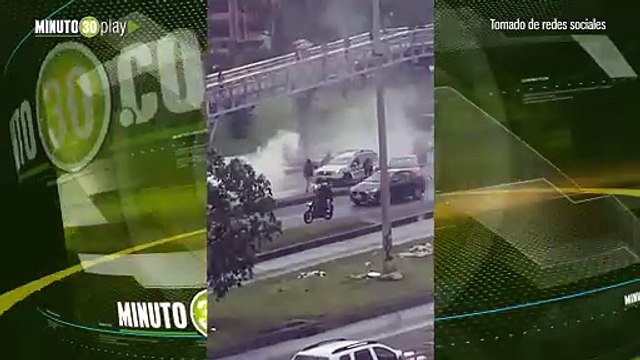 Encapuchados atacaron una patrulla con un extintor durante manifestaciones en la Universidad Nacional