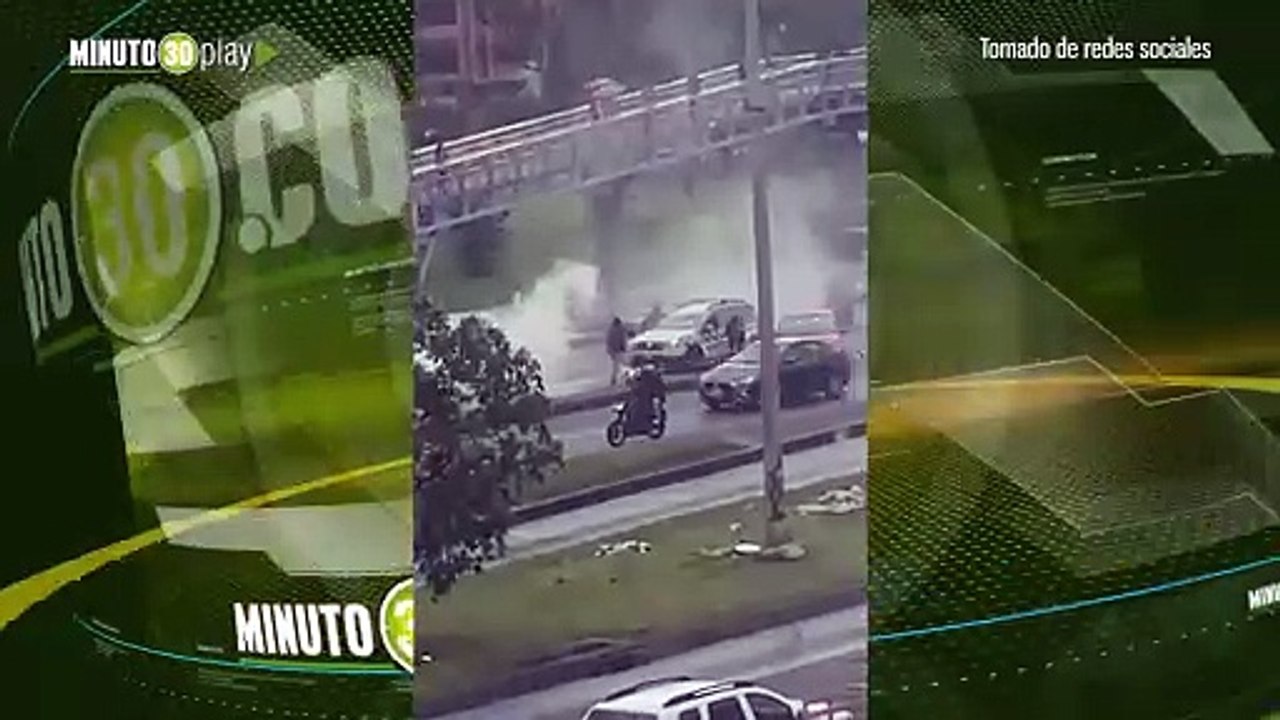 Encapuchados atacaron una patrulla con un extintor durante manifestaciones en la Universidad Nacional