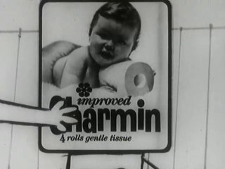 1960s animated Charmin writing a love letter on Toilet paper
