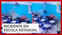 Aluna se levanta segundos antes de ventilador cair em sua mesa; veja vídeo