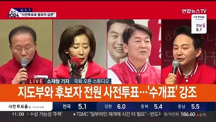 Tải video: 한동훈 '신촌'·이재명 '대전'…사전투표 나선 정치권