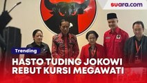 Hasto Tuding Jokowi Ingin Rebut Kursi Megawati di PDIP, Reaksi Puan Maharani Cuma Geleng-geleng