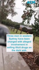 Three men arrested for alleged darkweb sales of illicit drugs