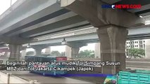 Pantauan Arus Mudik di Tol Simpang Susun MBZ dan Tol Japek Arah Timur