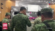 Soldados inspeccionaron instalaciones del INE, previo al primer Debate Presidencial