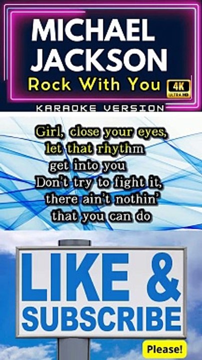 Michael Jackson - Rock With You (Karaoke Version) #shorts