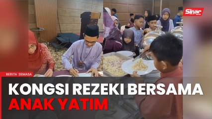 Rai anak yatim tujuh sekolah berbuka puasa , hulur duit raya