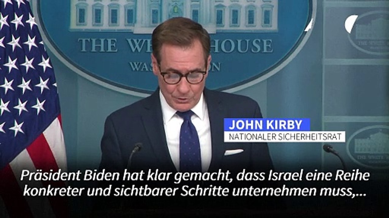 Biden verlangt von Netanjahu 'konkrete' Schritte zum Schutz von Zivilisten