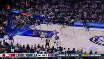 Doncic stuns Hawks with one-handed three-pointer