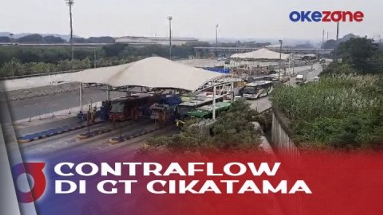 Mulai Terjadi Kepadatan Kendaraan, GT Cikatama Berlakukan Contraflow Siang Ini