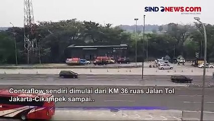 GT Cikatama Mulai Terjadi Kepadatan Kendaraan, Berlakukan Contraflow Siang Ini