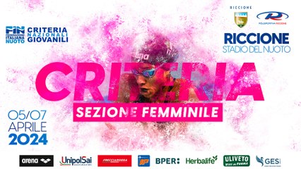 NUOTO - Criteria Nazionali Giovanili 2024 (05/04/2024 - Prima sessione)