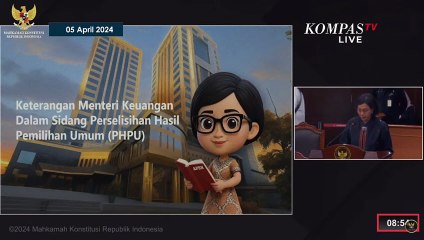 [FULL] Di Sidang MK, Sri Mulyani Jelaskan Alokasi Anggaran Bansos hingga APBN 2024