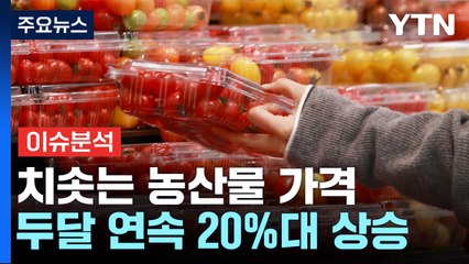 두 달 연속 20%대 상승...외식물가 올리는 '금값 농산물' / YTN