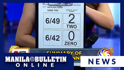 Two bettors win P89.5-M Super Lotto jackpot on April 4