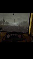 EURO TRUCK SIMULATOR 2 || TATA BUS MOD || ULTRA GRAPHICS  || NIGHT game shorts || HEAVY RAIN shorts
