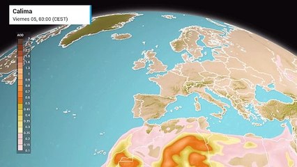 Calidad del aire muy desfavorable por la irrupción de polvo sahariano en España