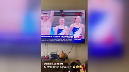 Fransız sporcu tramplenden düşerek yaralandı!