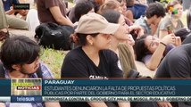 En Paraguay estudiantes rechazaron ley que desfinancia en la educación