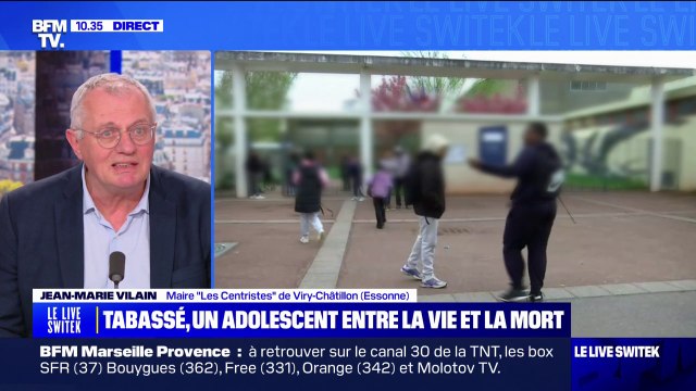 Adolescent passé à tabac à Viry-Châtillon: Ils s'arrogent le droit de peine de mort sur quelqu'un déplore Jean-Marie Vilain, le maire de la commune