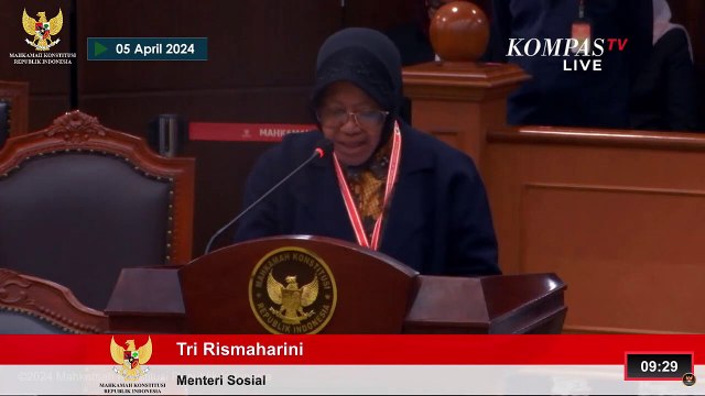 [FULL] Keterangan Mensos Risma Terkait Bansos di Sidang Sengketa Pilpres 2024
