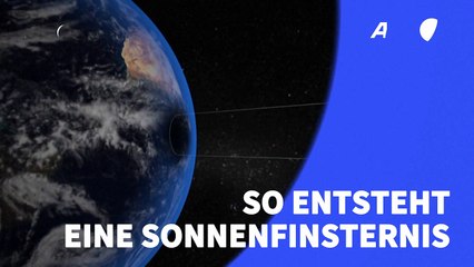 Videografik: So entsteht eine Sonnenfinsternis