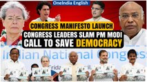 LS Polls 2024: Congress manifesto launch | Priyanka Gandhi, Kharge slam BJP, Modi | Oneindia News