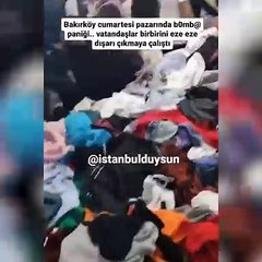 Hırsız pazarda 'bomba var' diye bağırınca yurttaşlar birbirini ezdi!