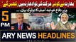 ARY News 5 PM Headlines | 6th April 2024 | Khawaja Asif warns INDIA