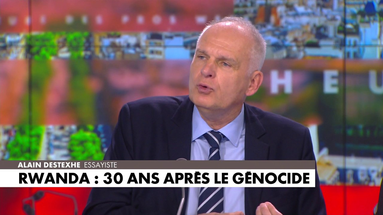 Alain Destexhe, essayiste, auteur de l'ouvrage «Rwanda, le carnage, 30 ans après, retour sur place» était invité sur le plateau de CNEWS