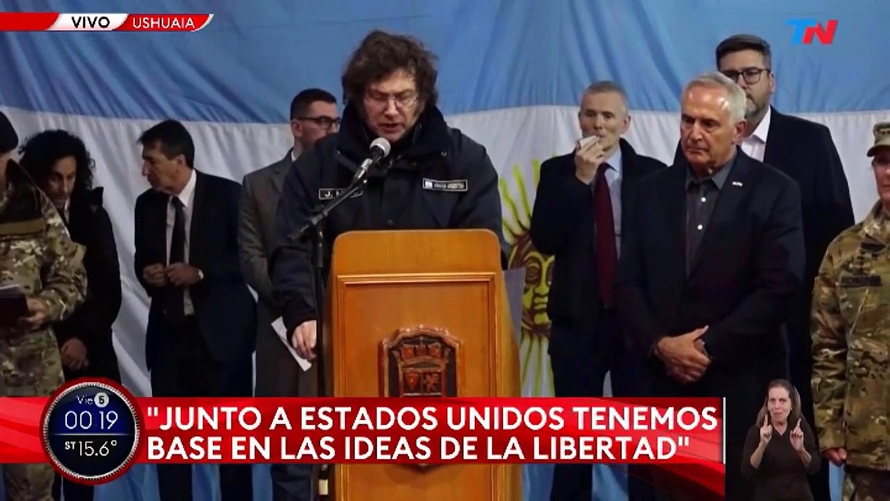 Milei habló desde Ushuaia “Queremos reforzar nuestra alianza estratégica con EE.UU."