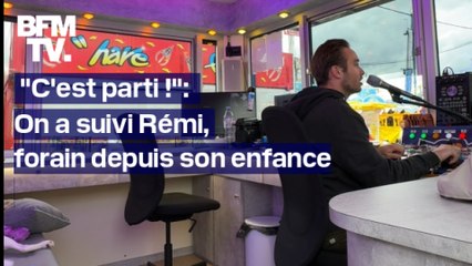 "C'est parti!": Rémi, forain depuis son plus jeune âge, fait vibrer la Foire du Trône
