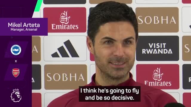 Arteta backs Saka to 'fly' in title race showdown