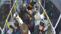 Metrobüse mermi isabet etti: Panik anları kamerada